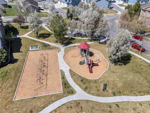 Aerial view featuring a residential view