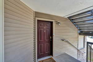 View of exterior entry