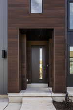 View of exterior entry