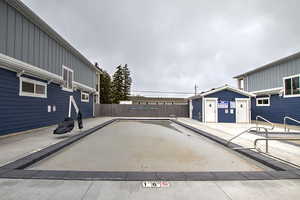 Exterior space with fence