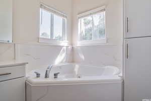 tub in primary bath