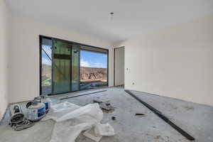 Primary bedroom with private deck.