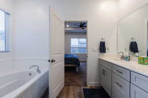 Primary bathroom ft. soaker tub