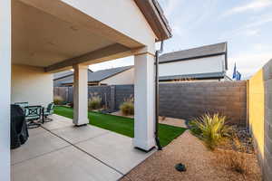 View of patio / terrace featuring a fenced backyard