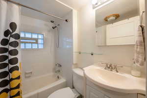 Full tub and shower bath.