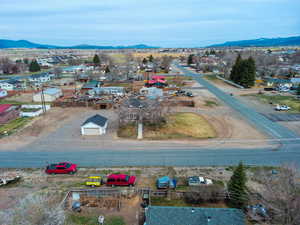 Bird's eye view featuring a mountain view