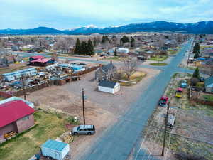 Bird's eye view featuring a mountain view