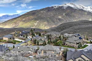 Mountain view featuring a residential view