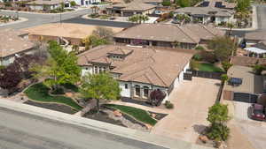 Drone / aerial view with a residential view