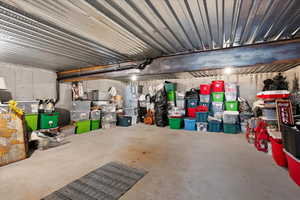 Unfinished area of the Basement