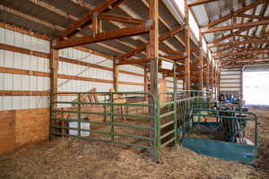 Stable area in barn