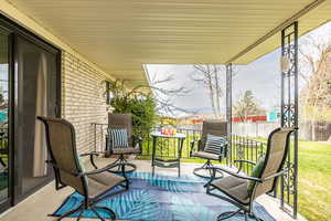 Exterior space with fence