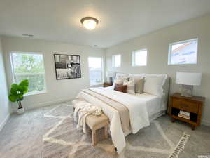 not exact home model of bridger  - Master bedroom