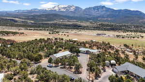 Bird's eye view featuring a mountain view