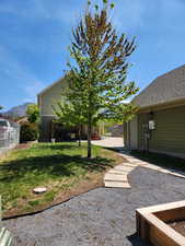 View of back yard
