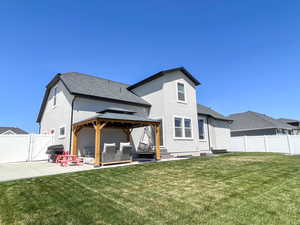 Rear view of house featuring Gazebo looking northwest