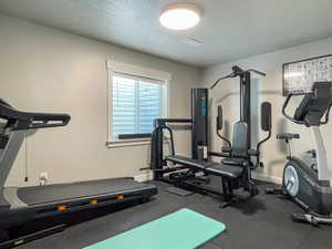 Basement Bedroom 1 used a gym area