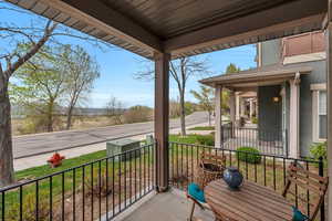 Balcony with a porch