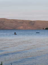 Water view with a mountain backdrop
