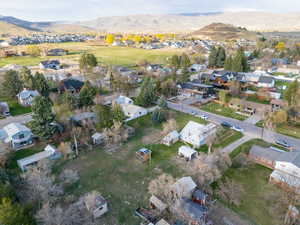 Bird's eye view featuring a mountain view and a residential view