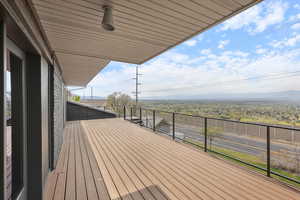 View of deck