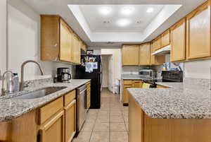 Kitchen featuring granite countertops