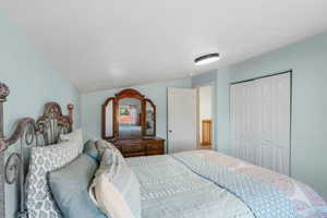 Bedroom with a closet