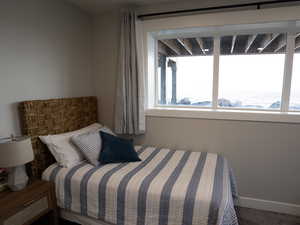 Bedroom featuring carpet flooring