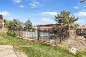 Poolside fun is just steps away from your patio.