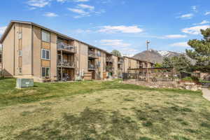 View of property with a mountain view