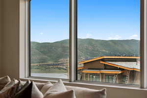 View of mountain background