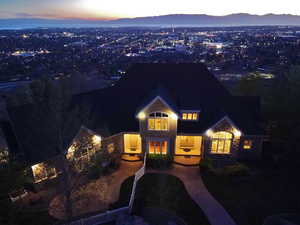 View of front of house featuring a mountain view