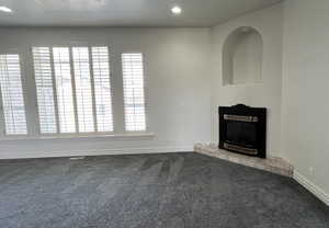 Front Room with tiled fireplace