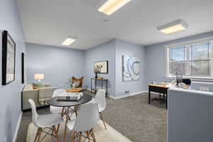 Bonus room with sitting area and office space
