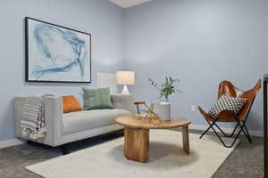 Bonus room with sitting area and office space