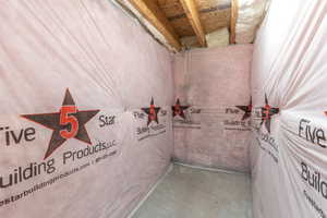 Downstairs storage space