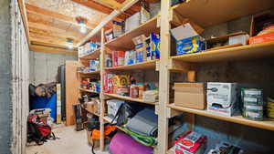 View of storage room