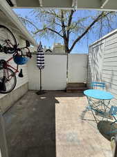 Private patio with access to community green space.