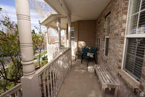 front elevated wrap around porch