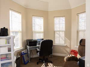 Office space attached to principle bedroom