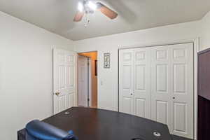 Additional bedroom currently being used as an office