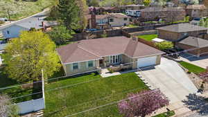 Birds eye view of property featuring a residential view