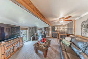 Family rooms opens up to the balcony deck and sunroom.