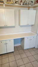 Interior space featuring tile patterned flooring