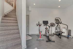 Workout room/flex space on main level or detached garage