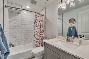 Full bathroom featuring beautiful finishes