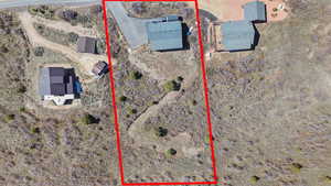 Ariel view of property. Property lines are not exact. buyer to clarify all property line information