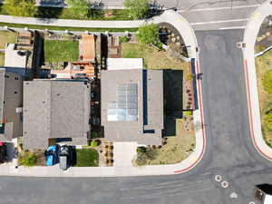 Birds eye view of property