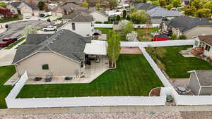 Drone / aerial view with a residential view