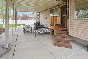 View of patio / terrace with fence